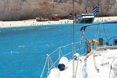 Cruise to Shipwreck, Boat trip, Zakynthos, Greece