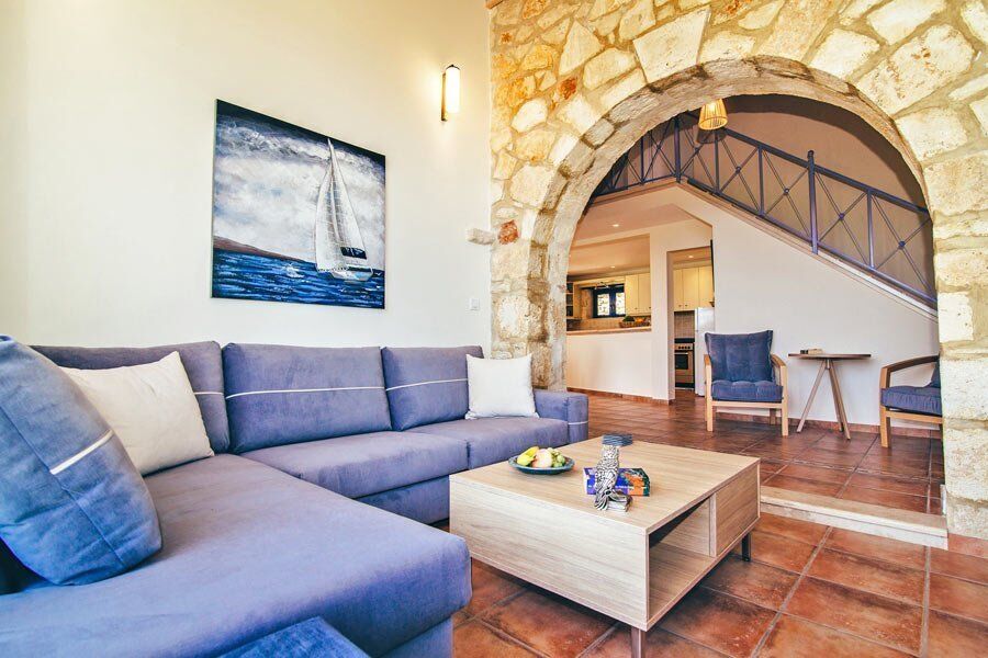 Home Villa Vakis living room, villa Zante